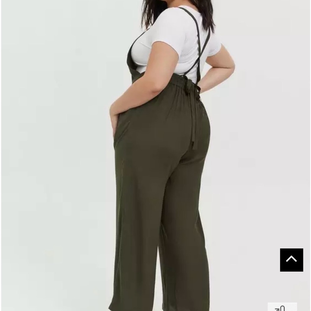 Torrid Light Blue and White Polka Dot Jumpsuit - Picture 6 of 6